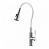 Смеситель Lemark Expert LM5082S-White для кухни с гибким изливом, хром/белый lm5082s-white - фото 266114