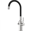 Смеситель Lemark Expert LM5083S-Black, для кухни с подключением к фильтру с питьевой водой, сталь lm5083s-black - фото 266115
