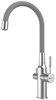 Смеситель Lemark Expert LM5083S-Gray, для кухни с подключением к фильтру с питьевой водой, сталь/серый lm5083s-gray - фото 266116