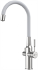 Смеситель Lemark Expert LM5083S-White, для кухни с подключением к фильтру с питьевой водой, сталь/белый lm5083s-white - фото 266117