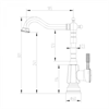 Смеситель Lemark Jasmine LM6605B для кухонной мойки, бронза lm6605b - фото 266235