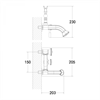 Смеситель Lemark Jasmine LM6612B, с фиксированным изливом, цвет бронза lm6612b - фото 266244