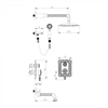Душевая система Lemark Jasmine LM6622ORB, встраиваемая, с изливом, черная бронза lm6622orb - фото 266258
