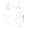 Смеситель для кухни Lemark Jasmine LM6645B, высокий, бронза lm6645b - фото 266264