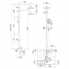 Душевая стойка Lemark Tropic LM7007C, с изливом, хром/белый lm7007c - фото 266293
