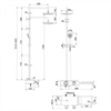 Душевая система Lemark Tropic LM7009C, с изливом, хром/черный lm7009c - фото 266297
