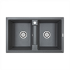 Кухонная мойка Paulmark TANDEM 80/2 PM238150-DG графит pm238150-dg - фото 268428