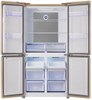 Трехкамерный холодильник отдельностоящий TESLER RCD-545I бежевый rcd-545i beige glass