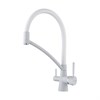 Смеситель для кухни Paulmark Siegen  Si213111-431TW  Белый матовый полностью 431TW/WH si213111-431tw - фото 271185