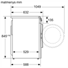 Стиральная машина Bosch Serie 6 WGG1420LSN, с фронтальной загрузкой, 9кг, 1200об/мин, инверторная,  с английской панелью управления wgg1420lsn - фото 274422