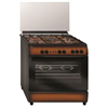 SIMFER F96GD52001 плита газовая отдельностоящая, 90x60x85 см, 5 конфорок, коричневый 8699272057014