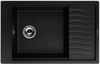 Кухонная мойка Kuppersberg MILA 1B1D BLACK METALLIC 00008294