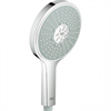 Душевой гарнитур Hansgrohe Raindance Select S 120 3jet PowderRain 27667000, штанга 90 см, корпус хром, лицевая часть белая, 3 режима струи 27667000