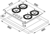 Газовая варочная поверхность Franke FHMF 604 4G C WH 106.0541.749 106.0541.749