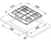 Газовая варочная поверхность Franke FHSM 604 3G DC XS C 106.0554.391 106.0554.391