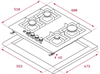Встраиваемая газовая варочная панель Teka EFX 60.1 4G AI AL DR CI NAT 112610034