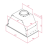 Встраиваемая вытяжка Teka GFL 57650 EOS SS 113100002
