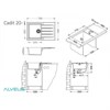 Кухонная мойка Alveus CADIT 20 TERRA-G22 песчаный (1132023) 1132023