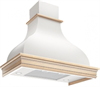 Elikor Аркада Валенсия 90П-650-П3Д белый муар/дуб неокр вытяжка классическая 142677