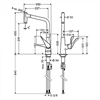 Смеситель Hansgrohe Metris 14820000 для кухни 14820000