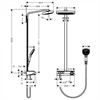 Душевая система Hansgrohe Raindance Select E 27127000 Showerpipe 300 3 jet термостатическая, хром 27127000