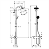 Душевая система Hansgrohe 27135000 Croma с термостатом, хром 27135000
