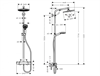 Душевая система Hansgrohe 27268000 Crometta S 240 1jet Showerpipe EcoSmart, термостатическая, хром 27268000