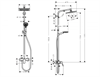 Душевая система Hansgrohe Crometta 27284000 E 240 1jet Showerpipe, хром 27284000