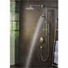 Душевой гарнитур Hansgrohe Raindance Select S 120 3jet PowderRain 27654000, штанга 65 см, корпус хром, лицевая часть белая, 3 режима струи 27654000