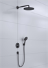 Душевая система Hansgrohe Croma 27961670 280 1jet с Ecostat S, термостатическая, цвет чёрный матовый 27961670