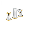Смеситель Hansgrohe Metropol Classic 31306090 для раковины на 3 отверстия, хром/золото 31306090
