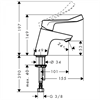 Смеситель Hansgrohe Focus Care 70 31914000 для раковины 31914000