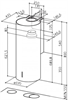 Островная вытяжка Faber Cylindra Isola Plus WH Gloss A37 335.0492.563