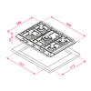 Газовая варочная панель Teka EX/70.1 5G AI AL DR CI 40212304