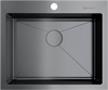 Кухонная мойка Omoikiri Akisame 59-GM вороненая сталь 4973096 4973096