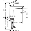 Смеситель Hansgrohe Talis E 71711000 для раковины, с донным клапаном Push-Open 71711000