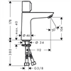 Смеситель Hansgrohe Talis Select E 110 71751000 без донного клапана, хром 71751000
