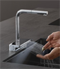 Смеситель Hansgrohe Aquno Select 73836000, для кухонной мойки, с вытяжным изливом, цвет хром 73836000