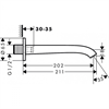 Излив Hansgrohe Vivenis 75410670 для наполнения ванны, черный матовый 75410670