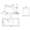 Встраиваемая вытяжка Smeg KICGR52X 8017709262211