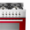 Комбинированная плита Bertazzoni PRO90 6 MFE S ROT pro906mfesrot