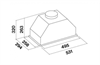 Встраиваемая вытяжка Falmec Gruppo Incasso Murano 50 см CGIW50.E10P6#ZZZF491F cgiw50.e10p6#zzzf491f
