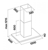 Островная вытяжка Falmec Lumen Isola Steel 120 CLUI20.E0P1#NEUI491F clui20.e0p1#neui491f