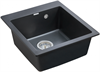 Мойка гранитная Paulmark KANTE 45, мойка, гранит, черный металлик pm104651-blm
