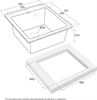 Мойка гранитная Paulmark KANTE 45, мойка, гранит, графит pm104651-dg