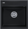 Мойка гранитная Paulmark STEPIA 50, мойка, гранит, черный металлик + ADVANCE, коландер, нерж. сталь брашированная pm115051-blm+a375-bs