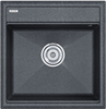 Мойка гранитная Paulmark STEPIA 50, мойка, гранит, графит + ADVANCE, коландер, нержавеющая сталь брашированная pm115051-dg+a375-bs