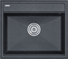 Мойка гранитная Paulmark STEPIA 60, мойка, гранит, графит + ADVANCE, коландер, нержавеющая сталь брашированная pm115951-dg+a375-bs
