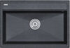 Мойка гранитная Paulmark STEPIA 80, мойка, гранит, графит + ADVANCE, коландер, нержавеющая сталь брашированная pm117551-dg+a375-bs