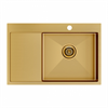 Мойка из нержавеющей стали Paulmark KRONER 78F, мойка, нержавеющая сталь, брашированное золото pm217851-bgr